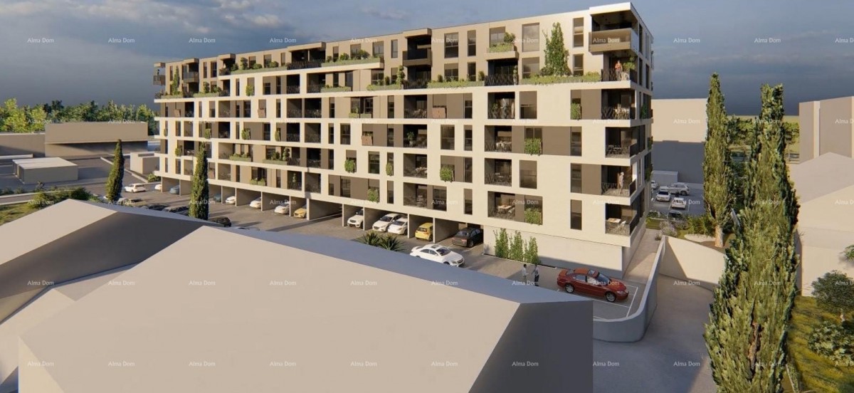 Pula! Višestambena, moderna zgrada s liftom, blizu centra. S43 4