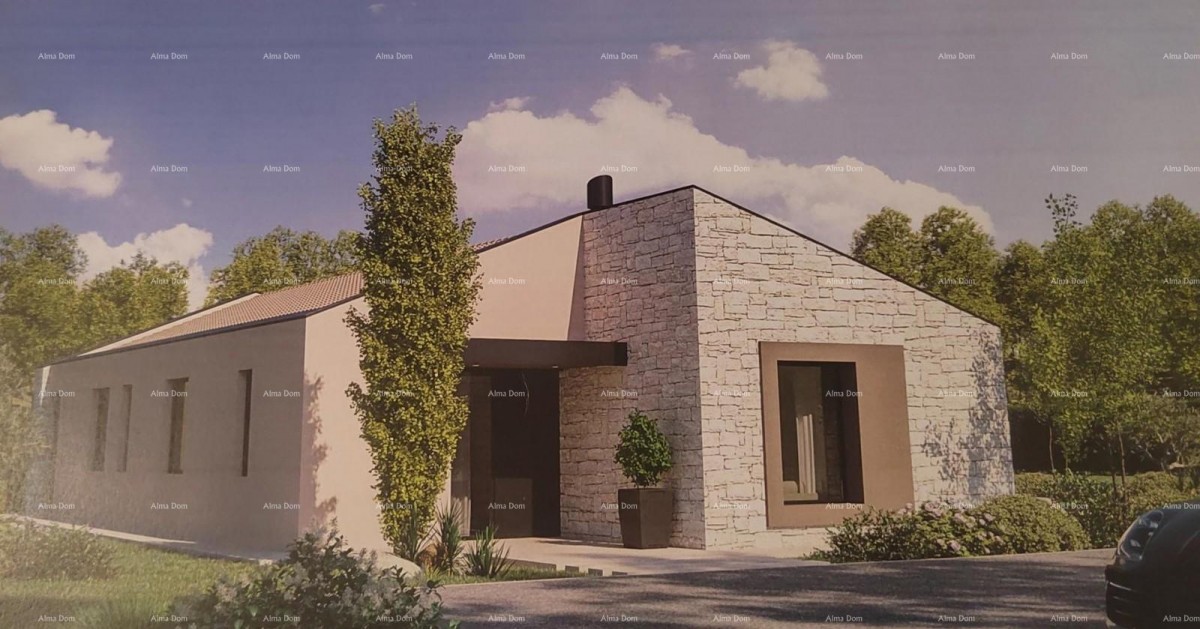 Construction land with a conceptual project, 1818 m², municipality of Pićan 3