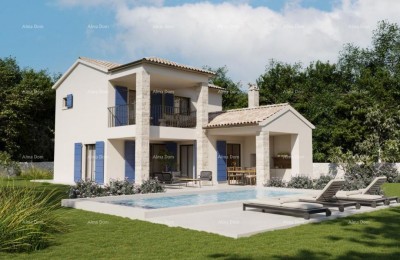 House with a Pool Under Construction with a View of Učka – Municipality of Pićan