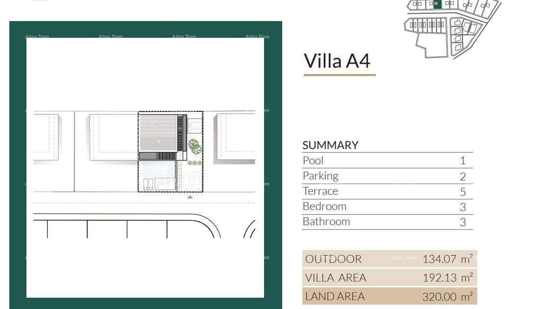Prodaja modernih vila u predivnom stambenom naselju, Umag A4 13