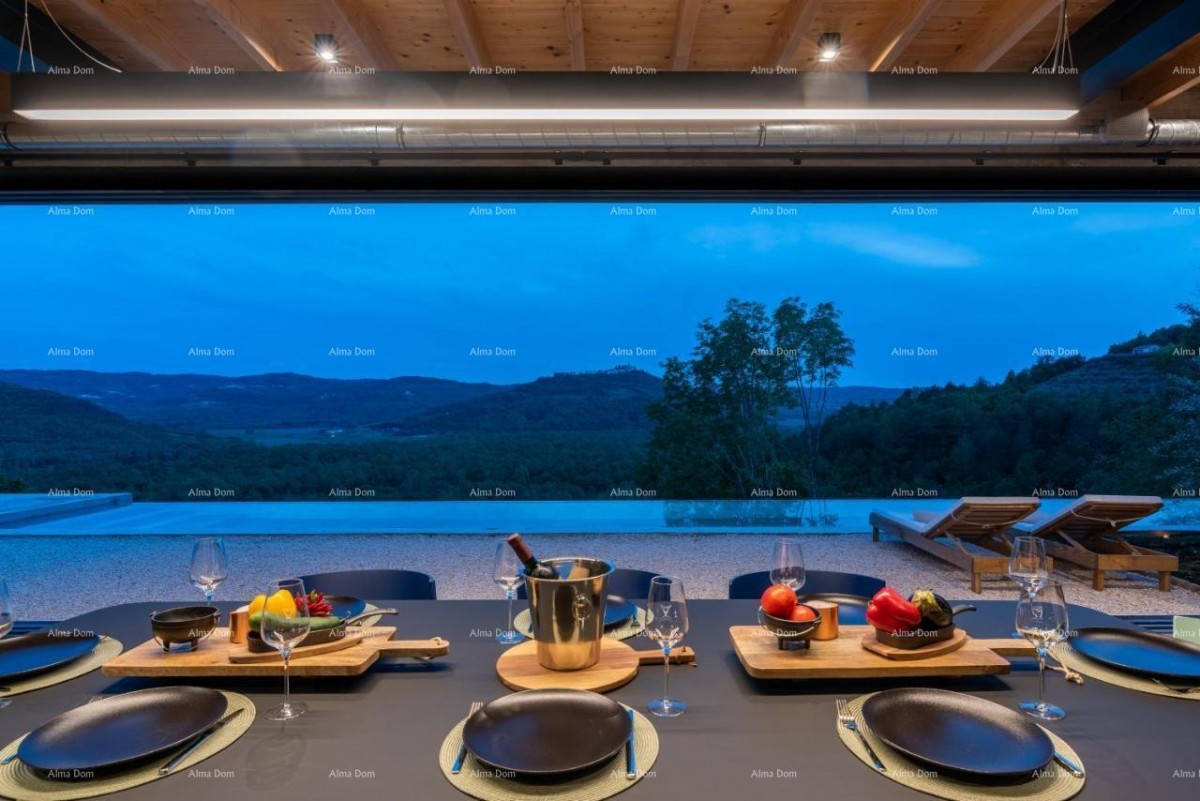 Lussuosa villa con vista su Motovun! 23