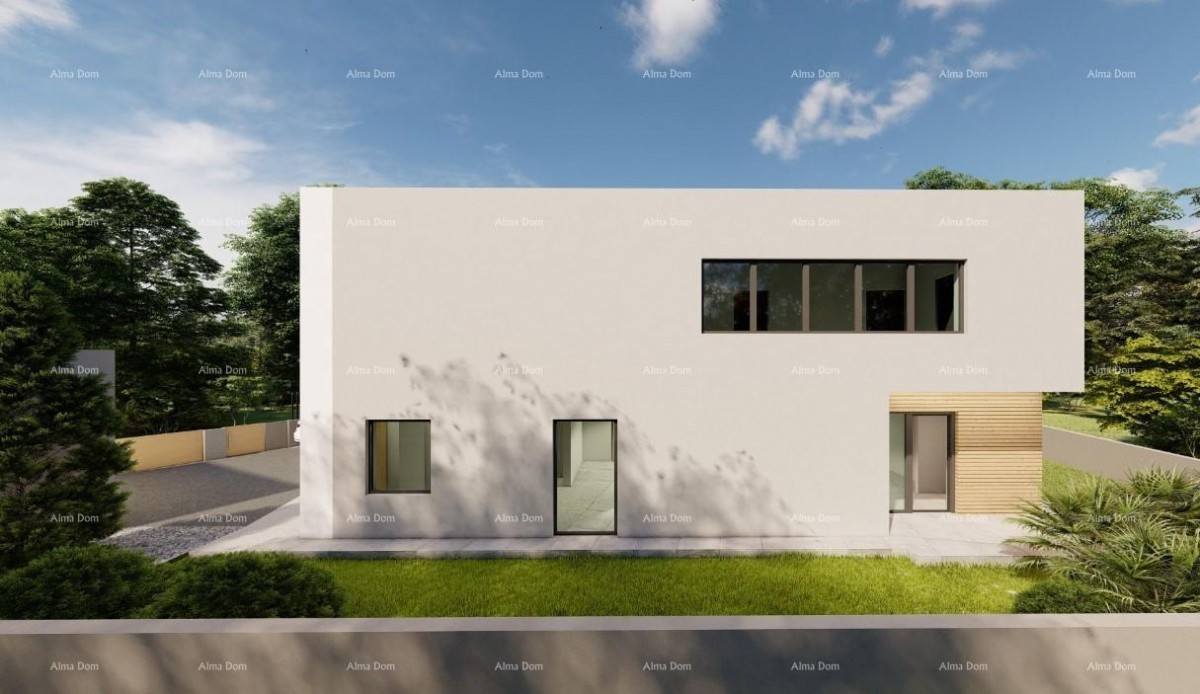 For sale: roh-bau house with a sea view in Pomer. 4