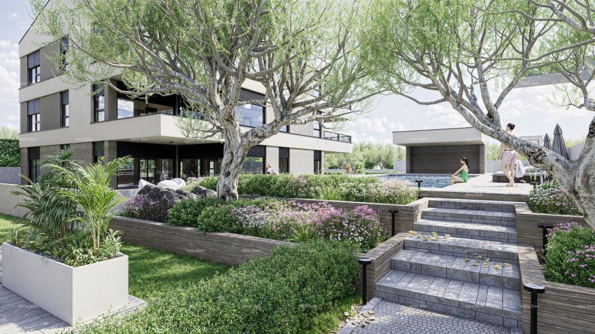 Prodaja stanov v moderni novogradnji s skupnim bazenom, Fažana! 1