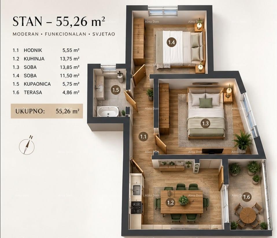 PULA, ŠIJANA – APARTMENT IN A GREAT LOCATION | POSSIBILITY OF PURCHASE IN EXISTING OR RENOVATED CONDITION 5