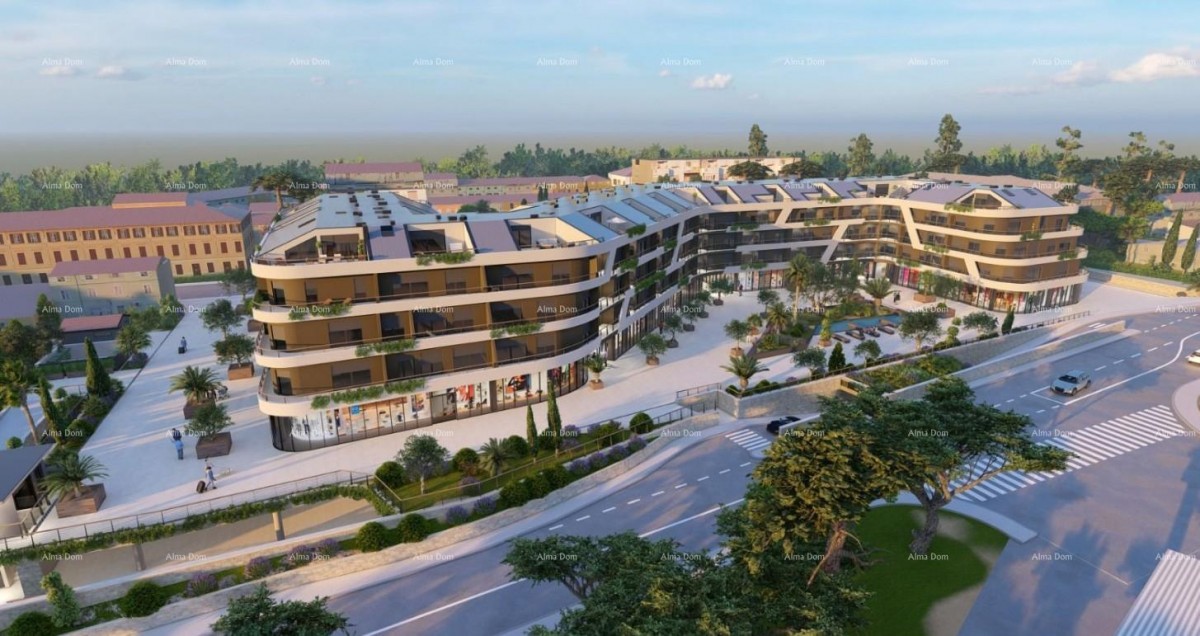 Poreč - vendita di un appartamento in un complesso moderno ad uso commerciale e residenziale. S29 3