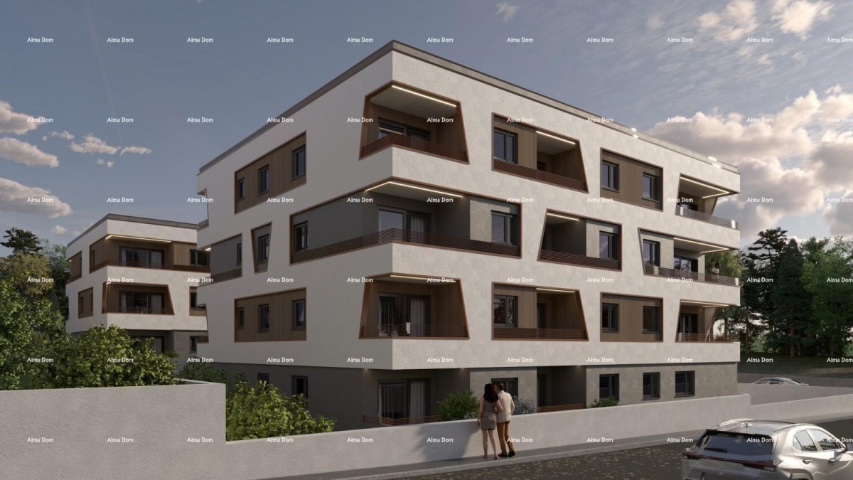 Vendita di appartamenti in nuova costruzione moderna, nel centro, a Poreč! 1
