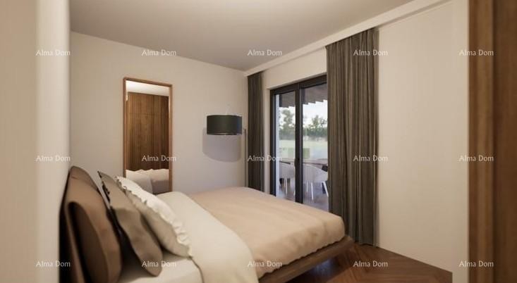 Stan u Ližnjanu, 1000 m od mora, s terasom i parkirnim mjestom 14