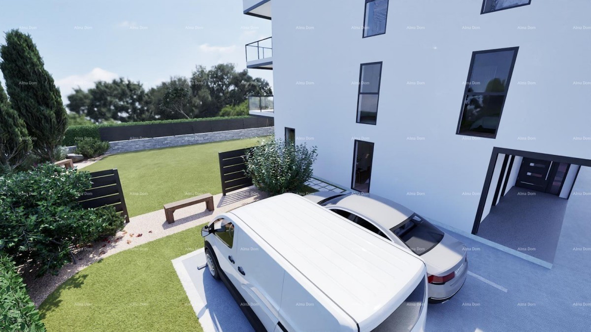 Vendita di appartamenti con vista mare e posti auto, in un nuovo progetto residenziale, Peroj! 12