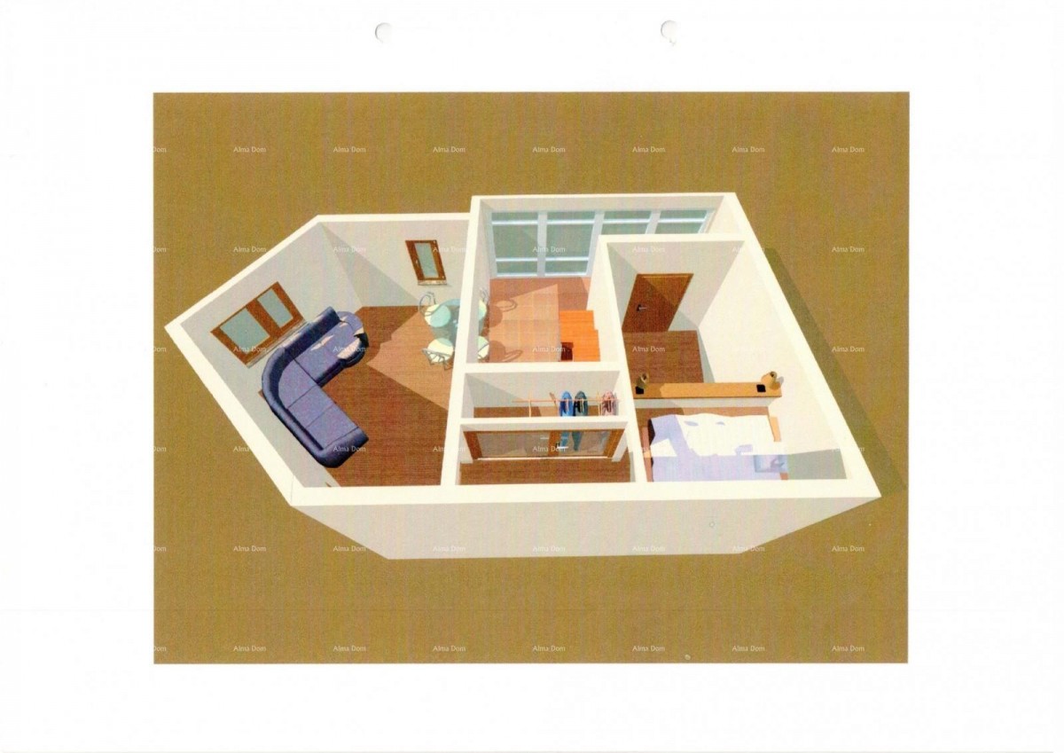 Червар Порат – 2-комнатная квартира с галереей, 100 м от моря 8