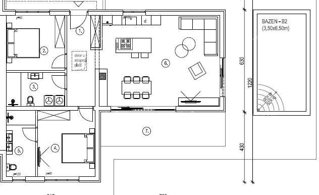 Современная двухуровневая вилла с бассейном на продажу, Кожляни, Барбан! 3