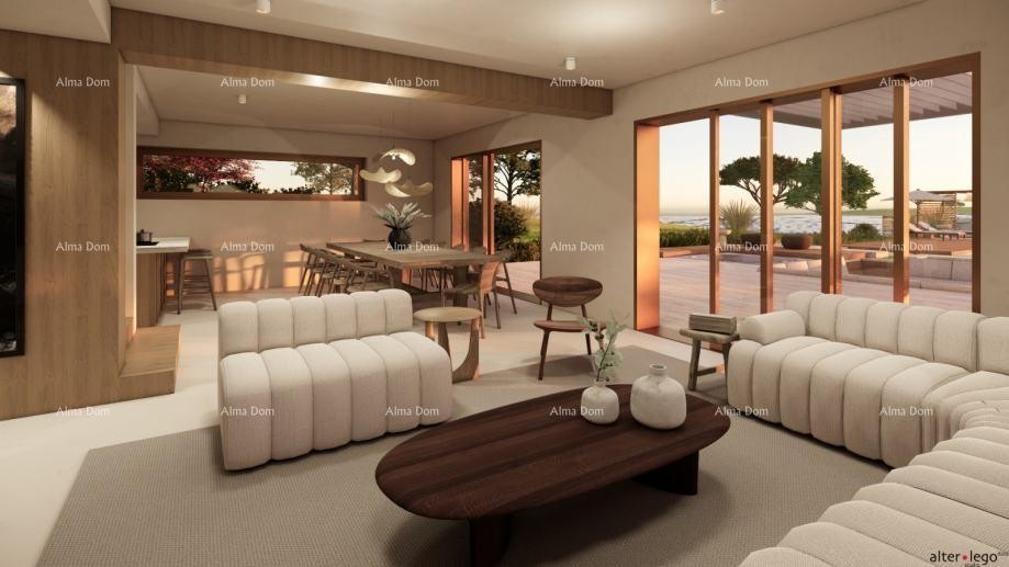 POMER, prvi red do mora, kuća s građevinskim zemljištem i projektom za luksuznu vilu 14