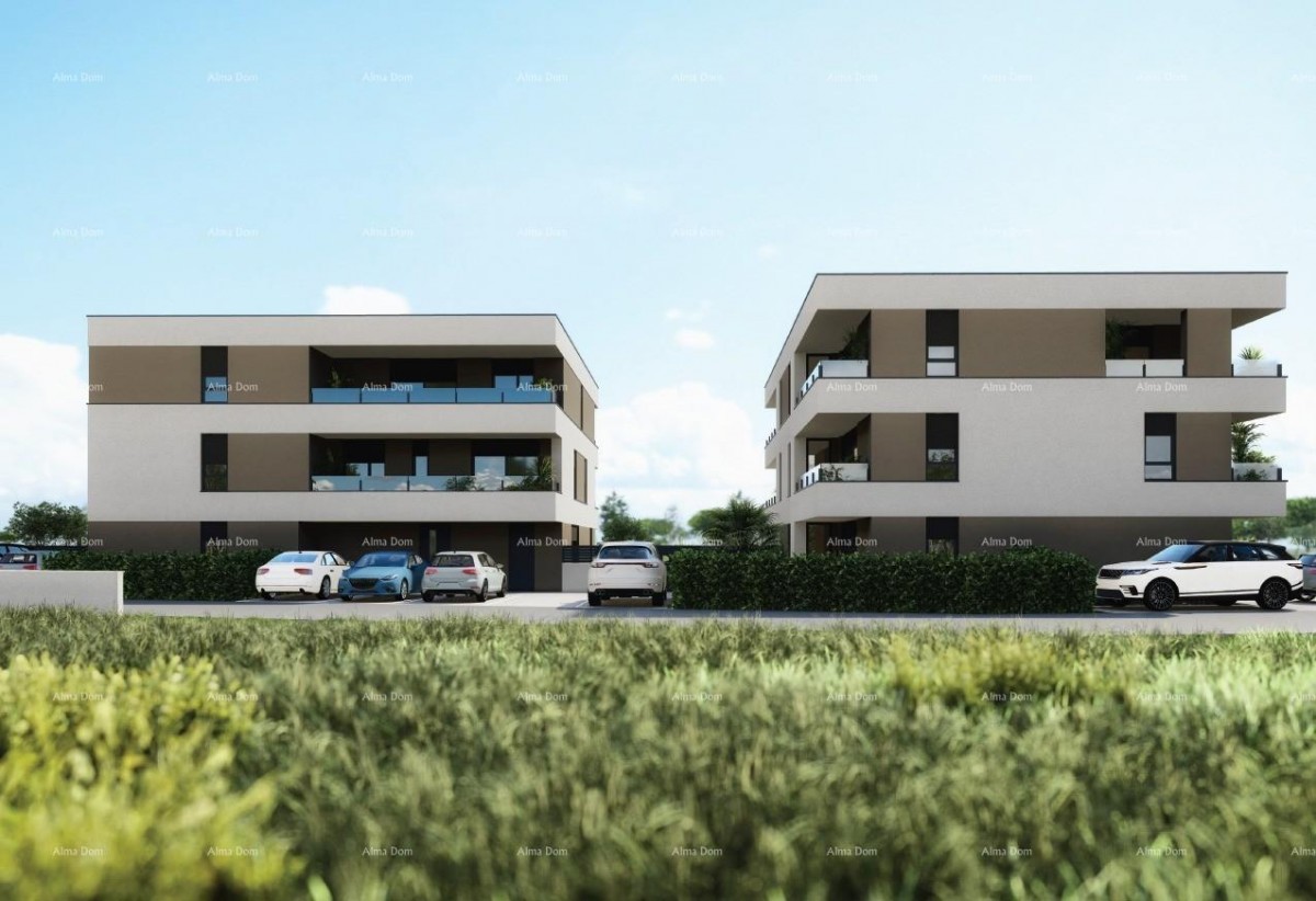 PULA, Valdebek - Stan u prizemlju s vrtom u novogradnje / B1 5