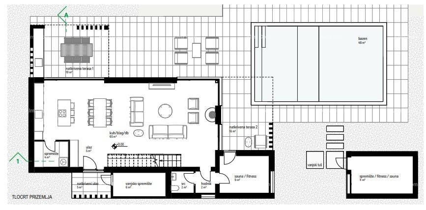 Prodaja samostojećih vila s bazenom u luksuznom, stambenom projektu, Labin! Vila E 12