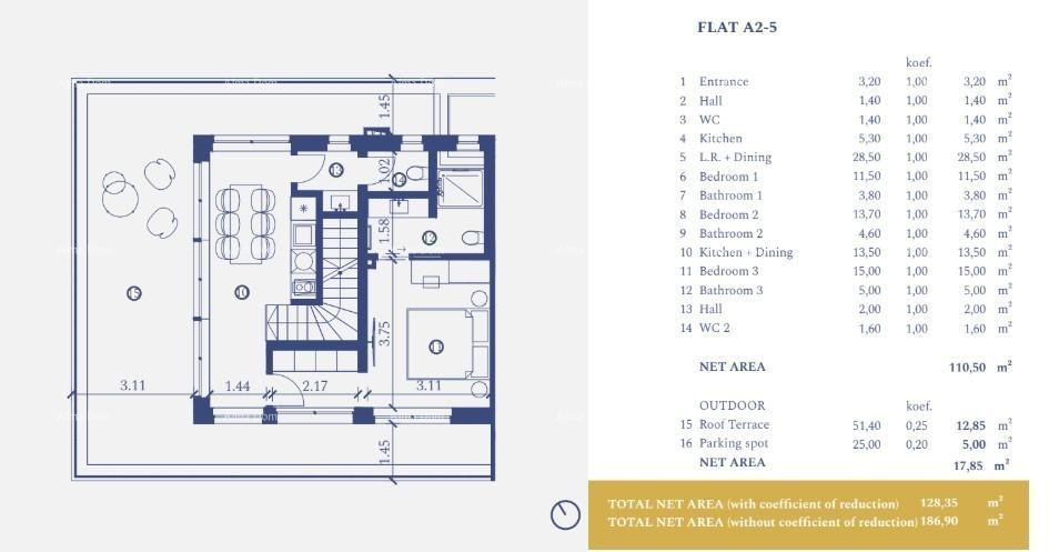 Умаг, курорт роскоши и красоты! Продажа квартир в курорте с общим крытым бесконечным бассейном площадью 105 м²! 10