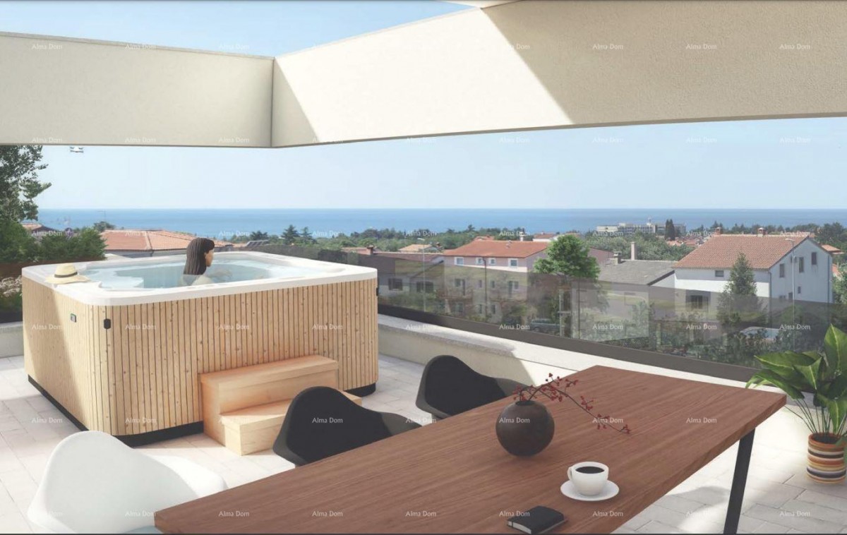 Poreč, Veli Maj, PENTHOUSE S PANORAMNIM POGLEDOM NA MORE 11