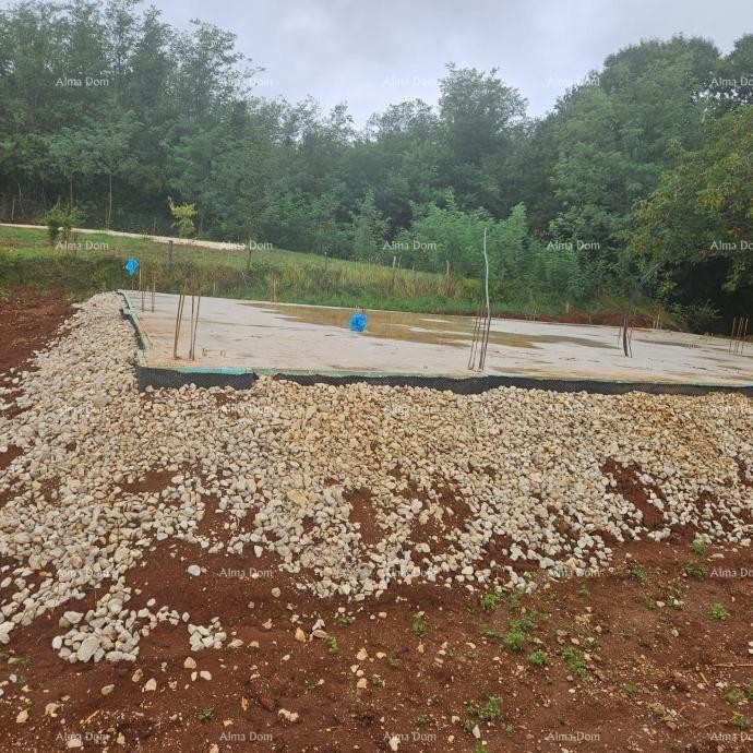 Sale - construction land with permit and started construction, near Barban! 2