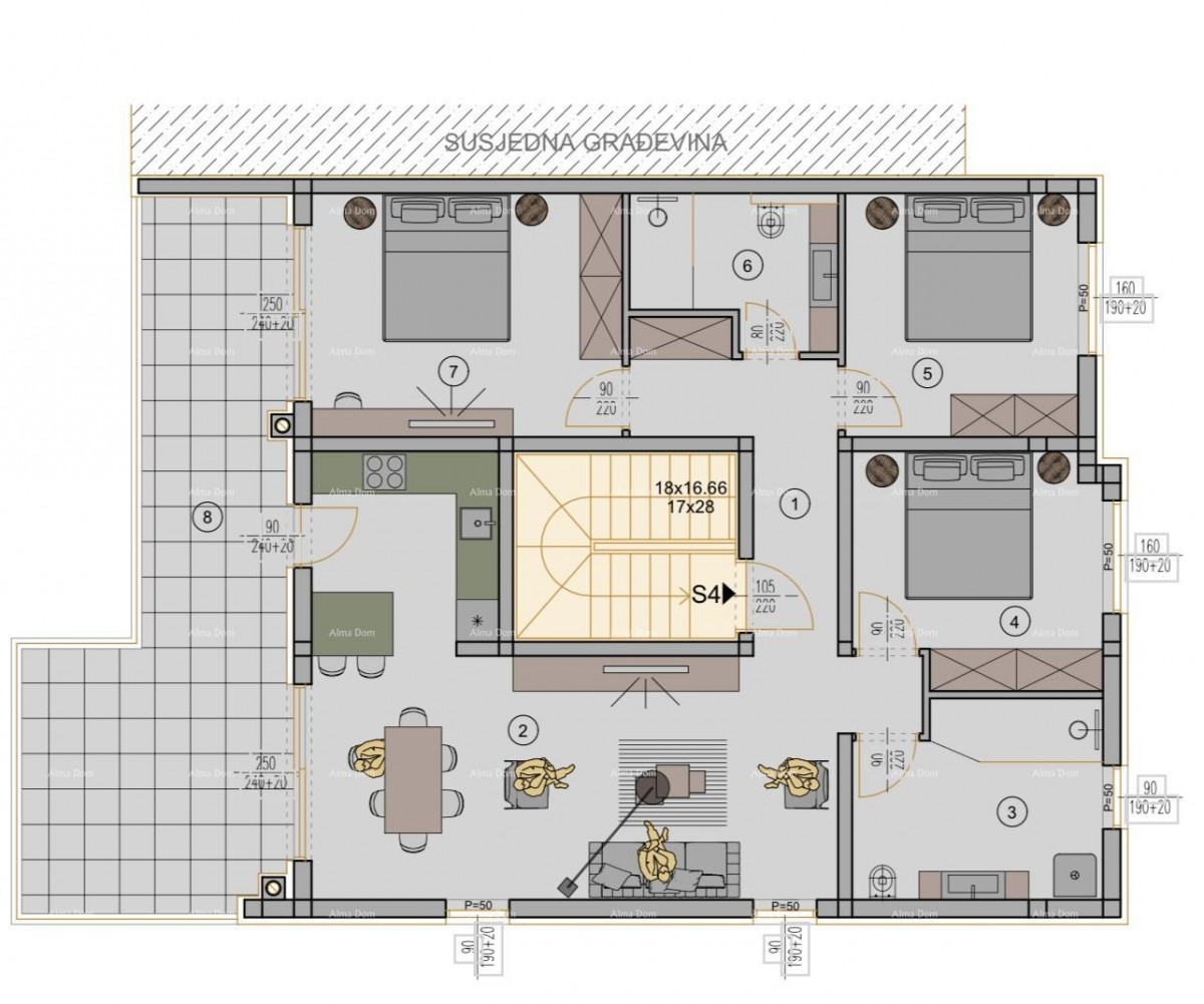 Novi stambeni projekt na odličnoj lokaciji; Pula! S4, Z1 8