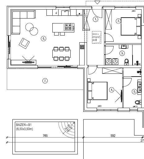 Moderna dupleks vila z bazenom naprodaj, Kožljani, Barban! 3