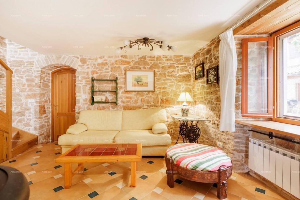 Marčana. Two stone houses with a swimming pool. 16