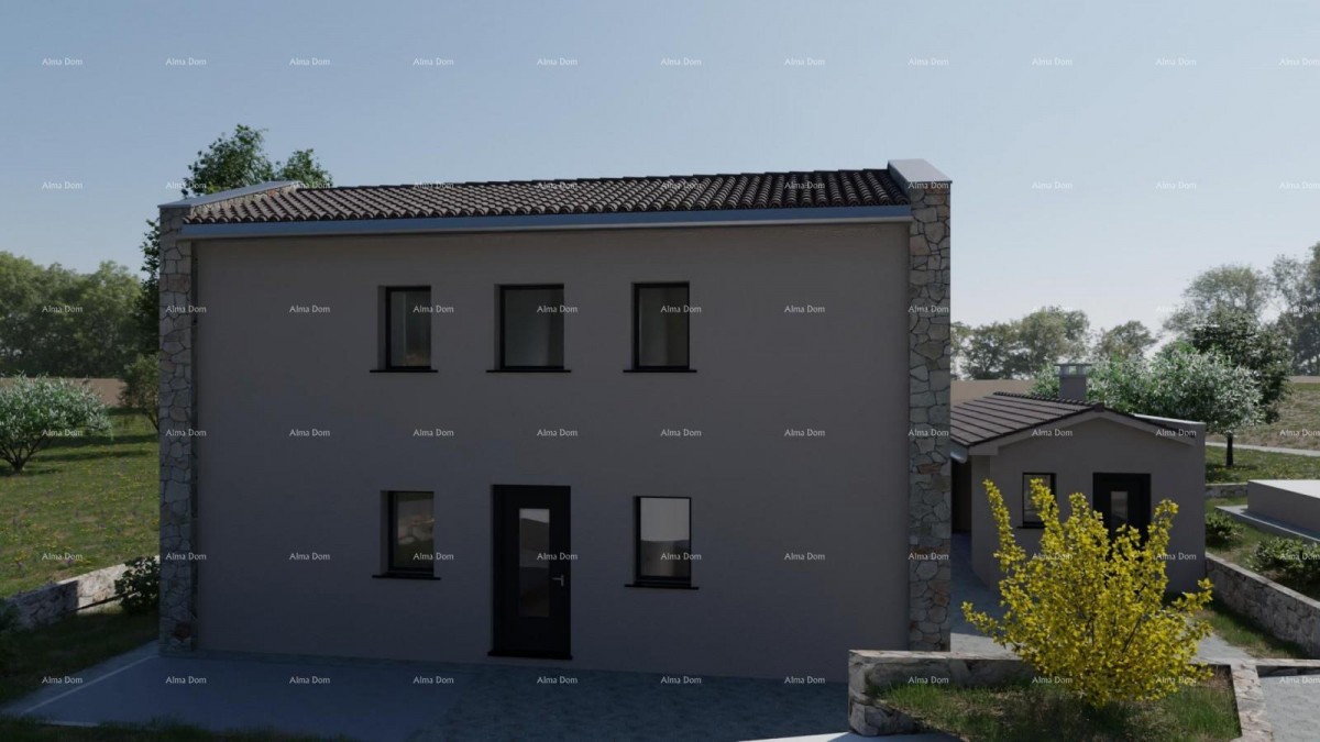 Vodnjan, okolica – moderna vila s bazenom u izgradnji 3