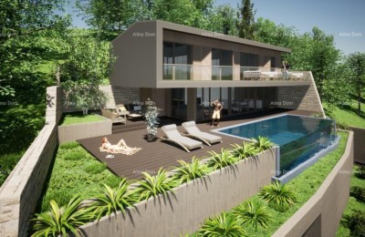 Продается недавно построенный современный особняк с бассейном недалеко от Буе