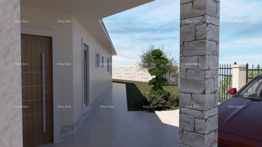 Истрии, Тиньян,  одноэтажный дом  с бассейном 10