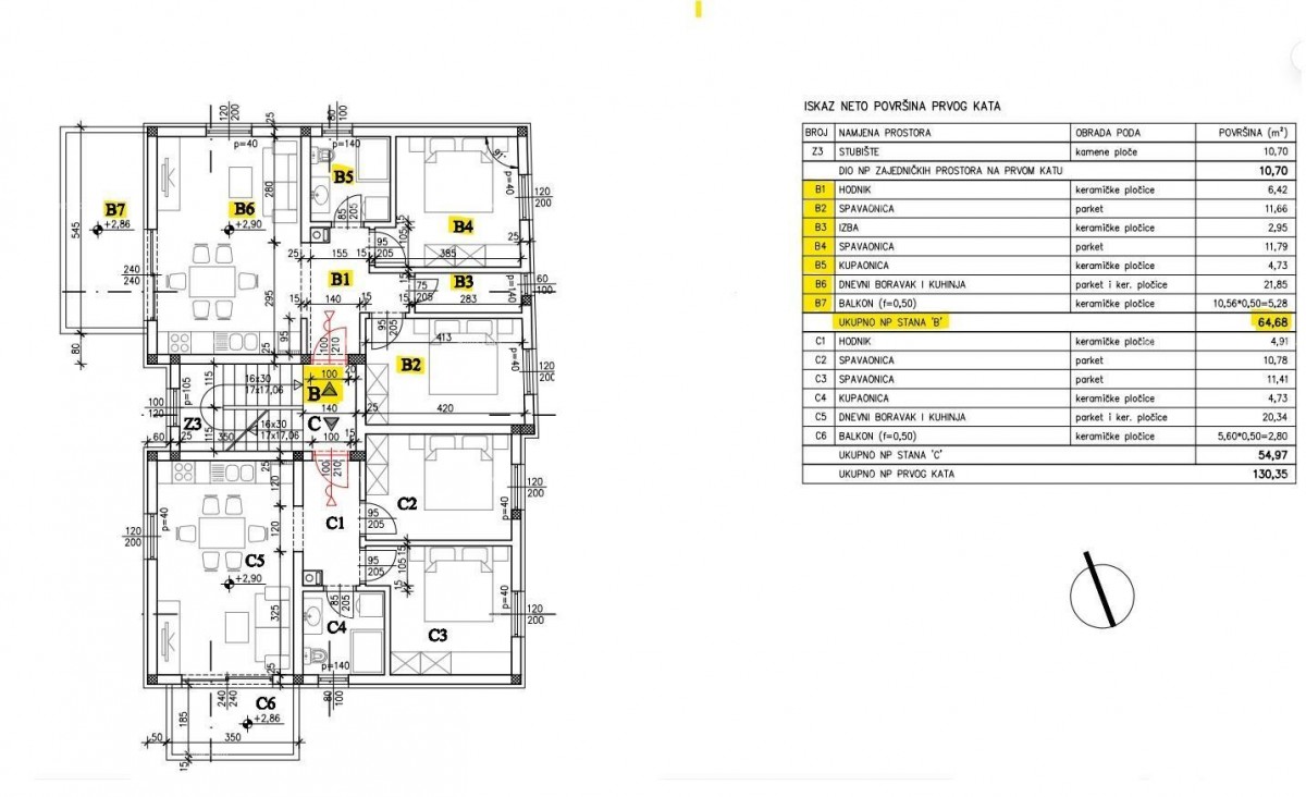 Two-bedroom apartment under construction, vicinity of Pula 7
