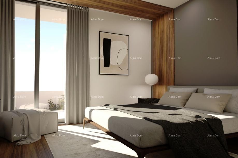 VODNJAN, Moderna prizemnica s bazenom i krovnom terasom s pogledom na more 13