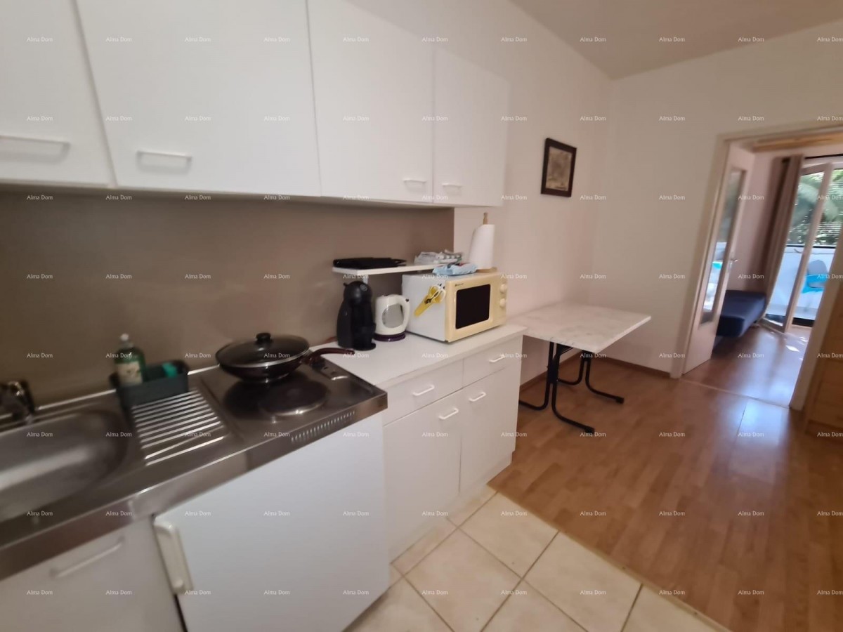 Приземная квартира с лоджией и бассейном. Медулин. 15