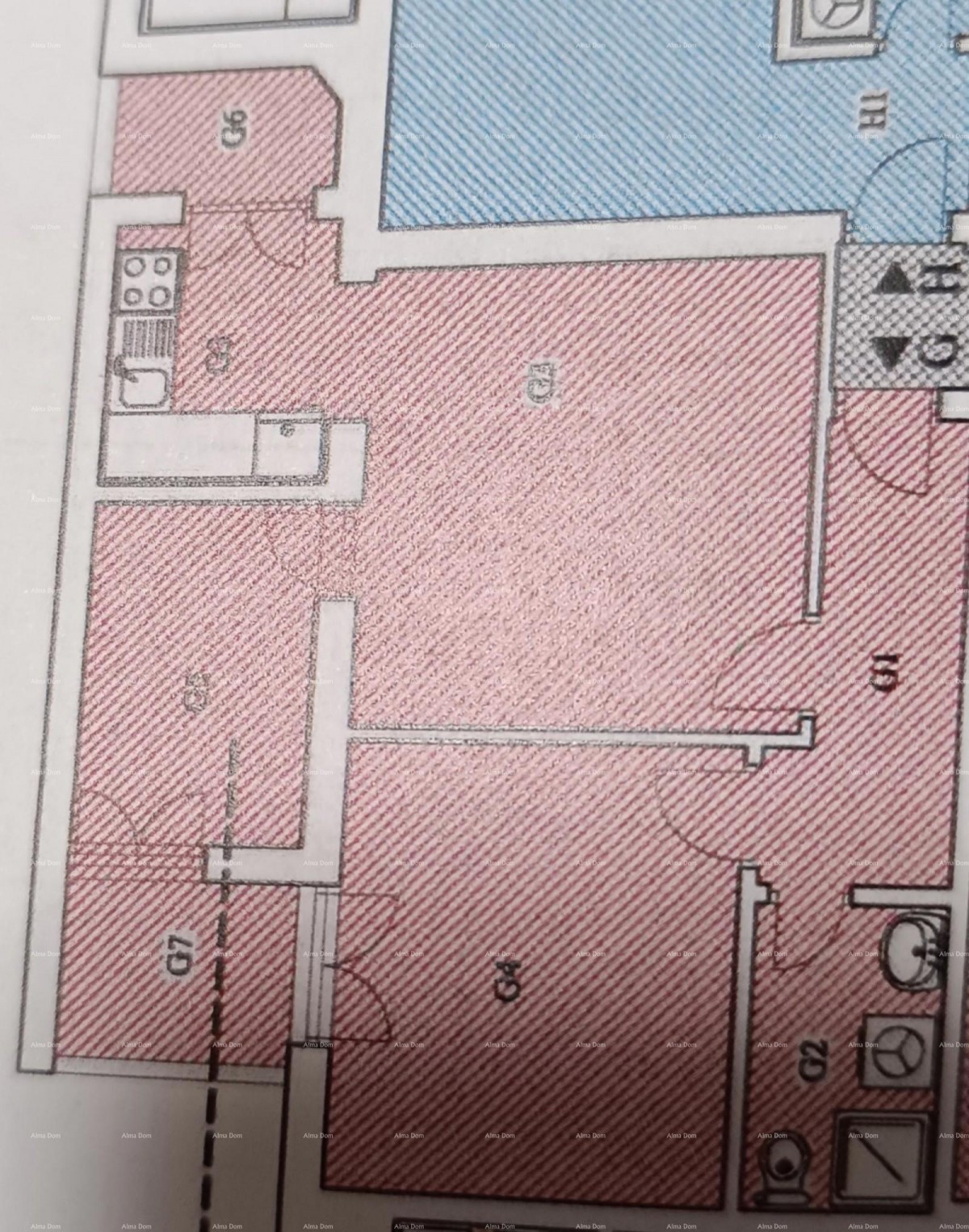 Ядрешки – квартира 56 м² на первом этаже с парковкой и кладовкой 7