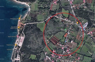 Zemljišče v Štinjanu! Zazidljiva parcela! 3 km do centra Fažane.