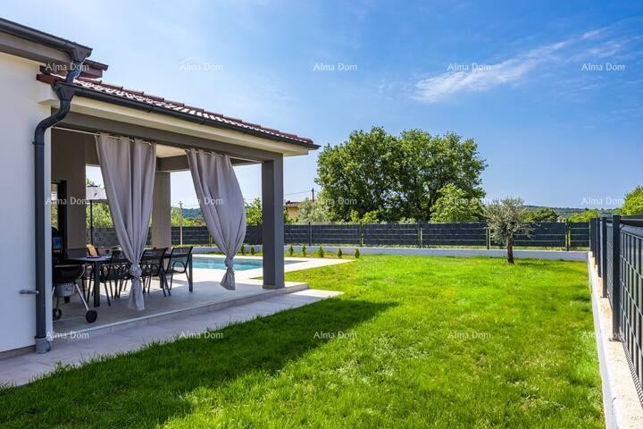 Pomer. New Detached Single-Story House with Pool. 10