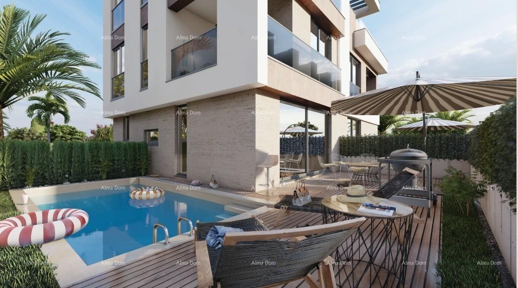 Продажа - Дуплекс вилла в средиземноморском стиле с бассейном и видом на море, Медулин! 1