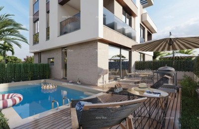 Prodaja - Dupleks vila u mediteranskom stilu s bazenom i pogledom na more, Medulin!