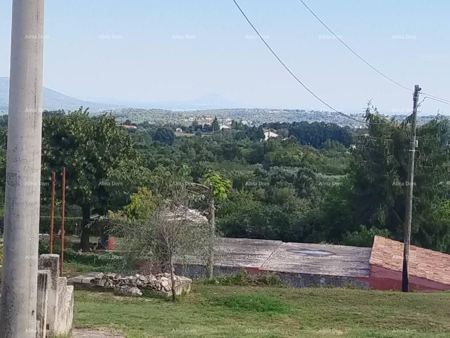 Building land with a sea view and existing structures  Barban 4