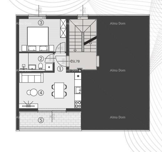Продажа квартир в новом жилом комплексе, Штиньян! SL7B 15
