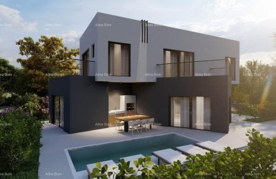 Građevinsko zemljište s projektom – Valbandon, 450 m²