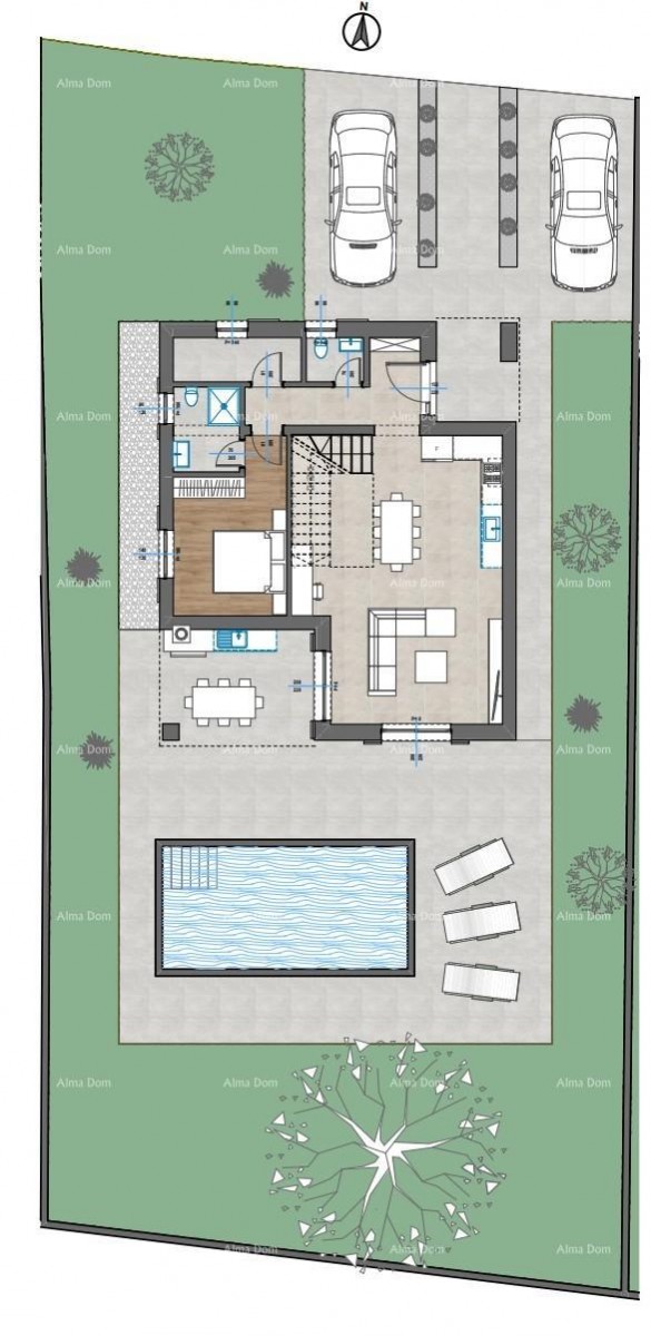 Prelepa vila s bazenom, located in a peaceful setting of Červar. 10