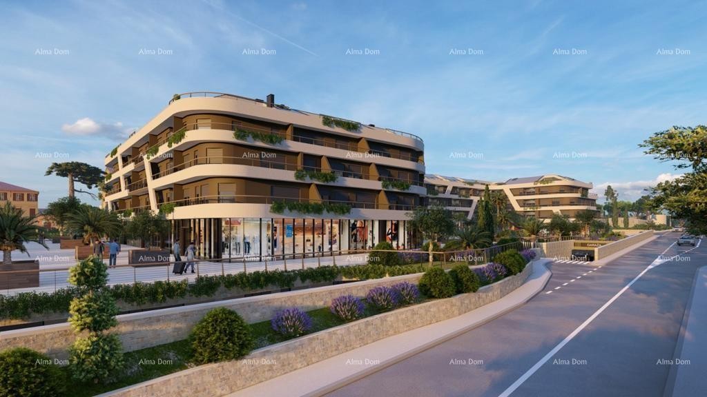 Пореч, строящееся жилое и коммерческое здание с квартирами и подземными гаражами. 7