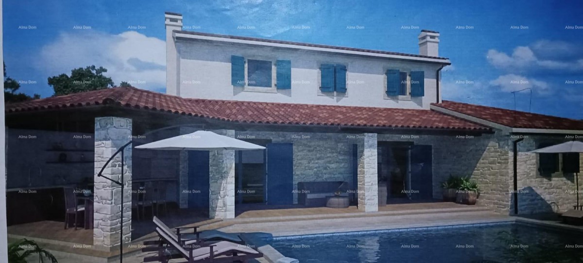 Atraktivno zemljišče s projektom v Vodnjanu 1