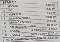 Novigrad – Nuova costruzione, appartamento di 91,81 m² con due logge di 33 m². 3