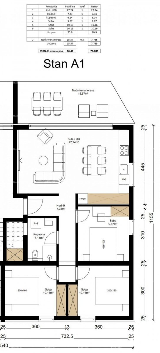 Продается квартира в новостройке, Тар. Пореч. 5