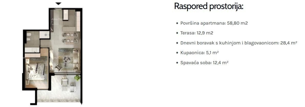 Prodaja - stan u novom stambenom projektu, samo 200 m od mora i plaža, Umag! 8
