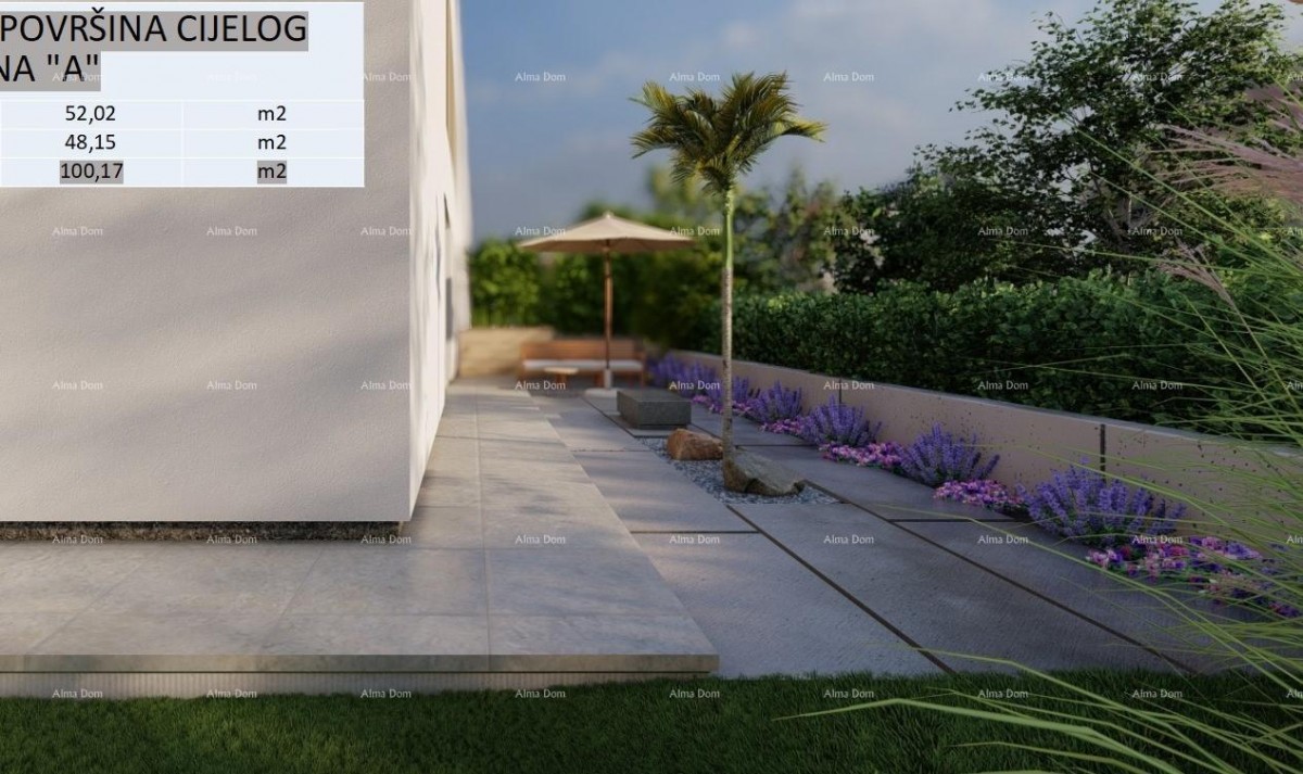 POREČ - Moderna dvojna kuća s dvorištem (Kuća A) 7