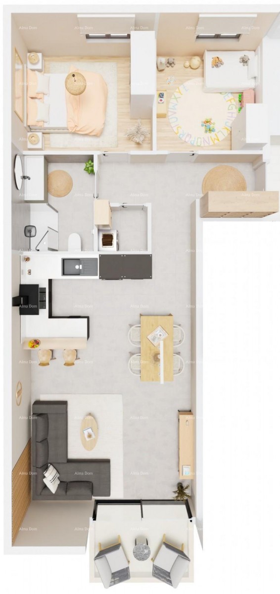 Prodaja stanov v moderni novogradnji s parkirnim mestom in shrambo, Vabriga, Poreč! B1-V2 15