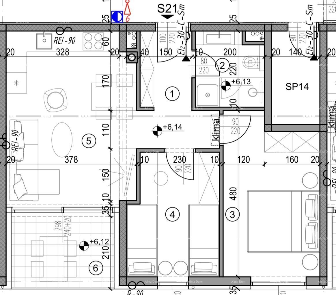 REZERVIRAN!!! Moderna zgradba z dvigalom v gradnji, blizu centra. S21 9