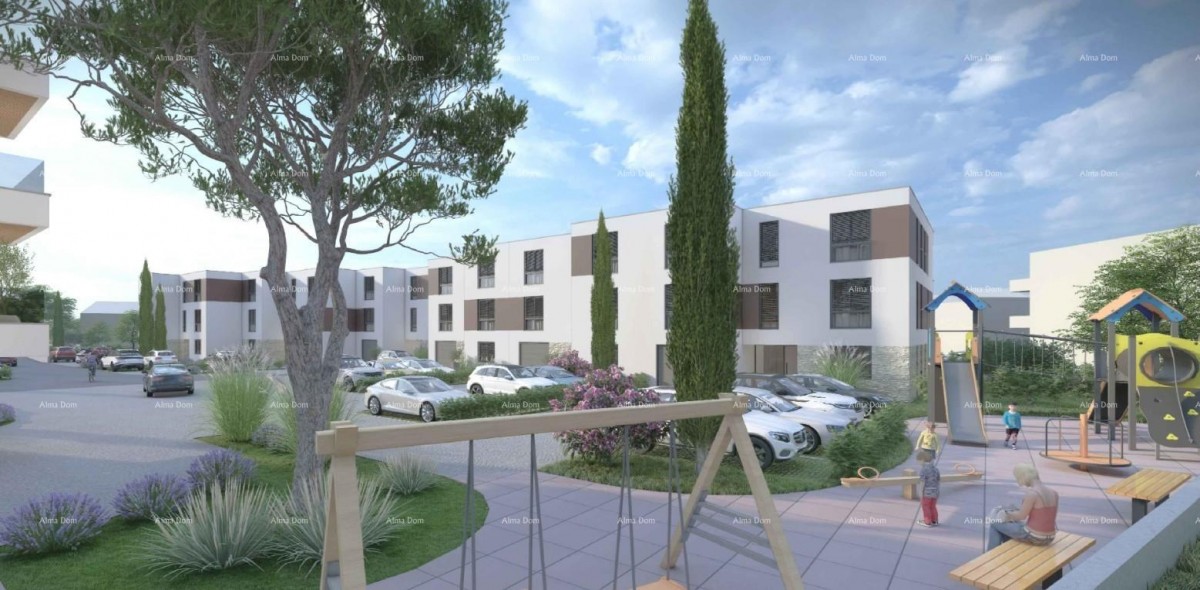 Prodaja stan v novogradnji z garažo, parkirnim mestom in shrambo, Pula! 12