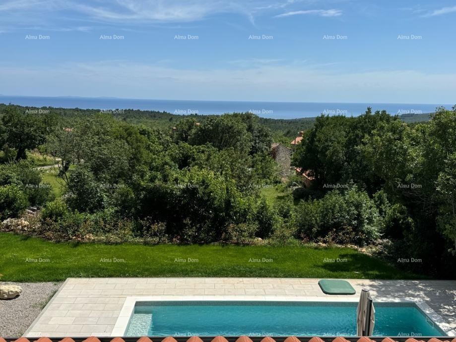 Rasa, House with a Pool and Sea View 2