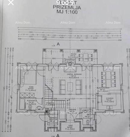 Prodaja građevinskog zemljišta sa građevinskom dozvolom i projektom, Pula!  Valtura. 1