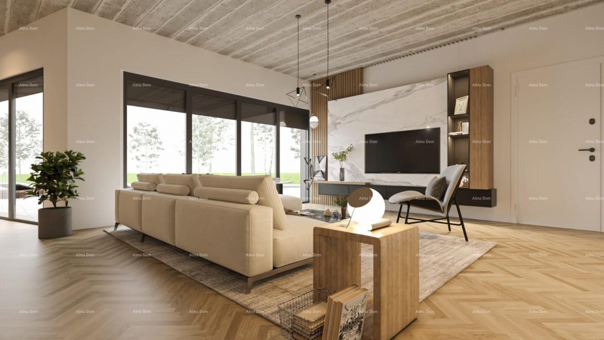 Продажа строительного участка с разрешением на строительство современного семейного дома, вблизи Барбана! 4